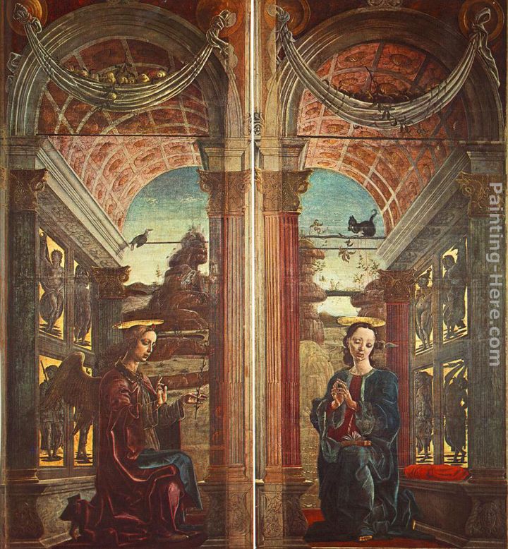 Annunciation painting - Cosme Tura Annunciation art painting